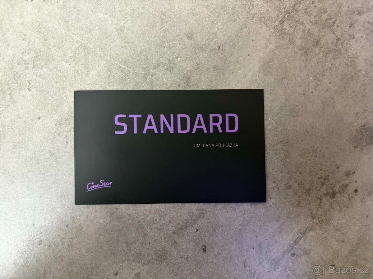 CineStar: 1x STANDARD poukázka