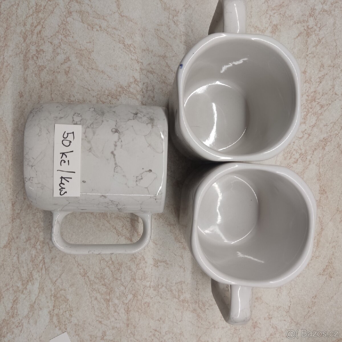 Hrnky 3 ks mramorované 0.33 l
