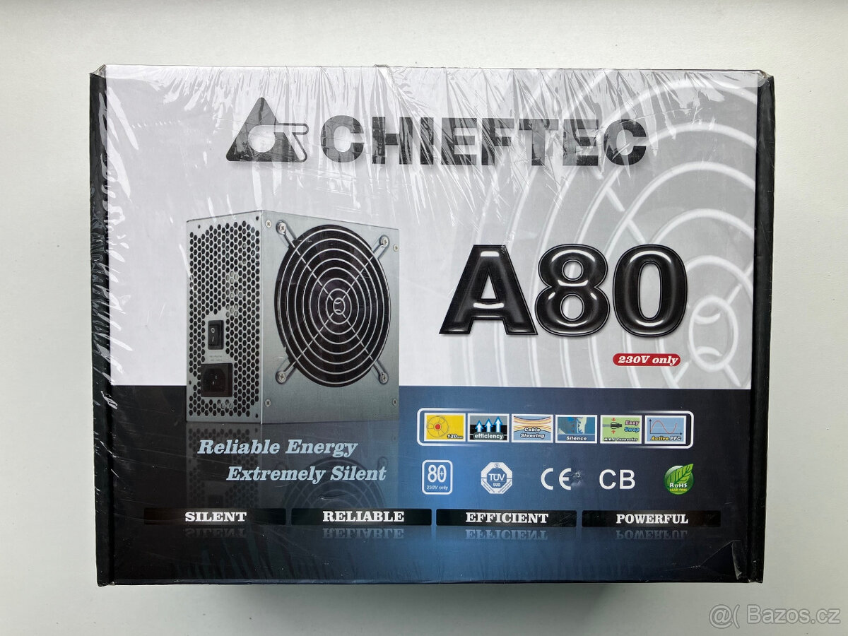 CHIEFTEC CTG-400-80P 400W A80 serie, 12 cm větr., 80+, akt.