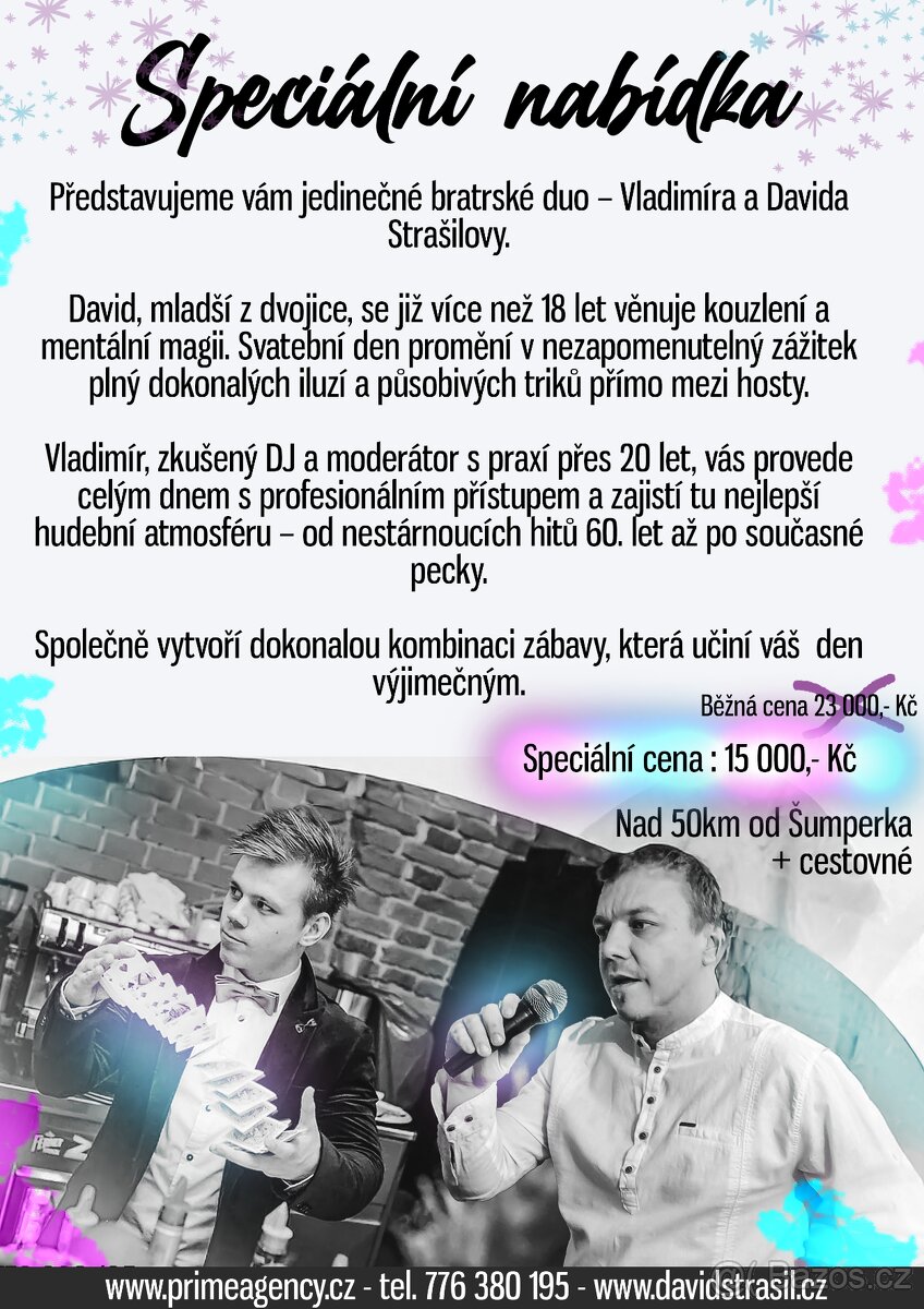 Dj - kouzelník - Oslava - Svatba - Firemní akce - Narozeniny
