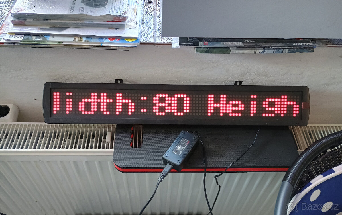 Prodám NOVÝ reklamní LED  panel 80x7 cm