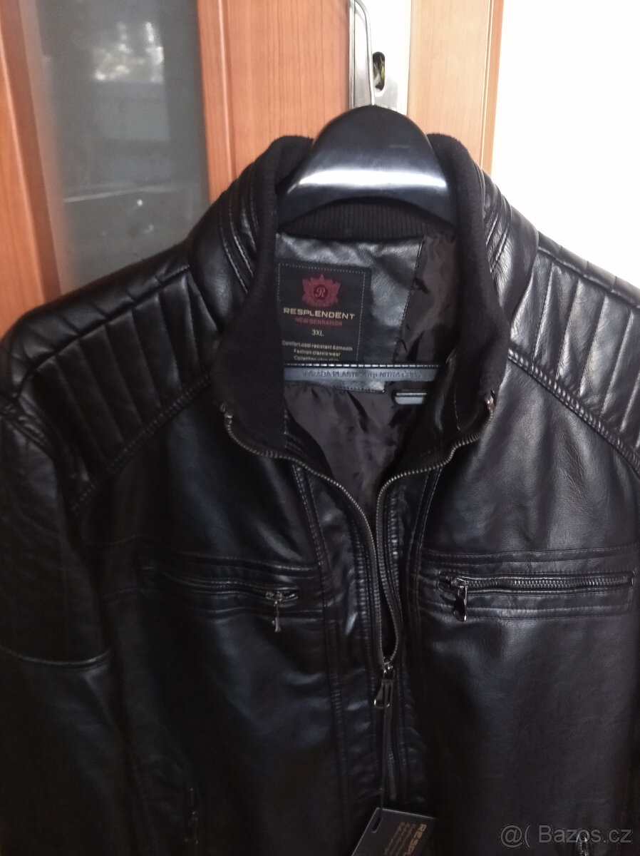 Pánská nová koženková bunda Resplendent 3XL