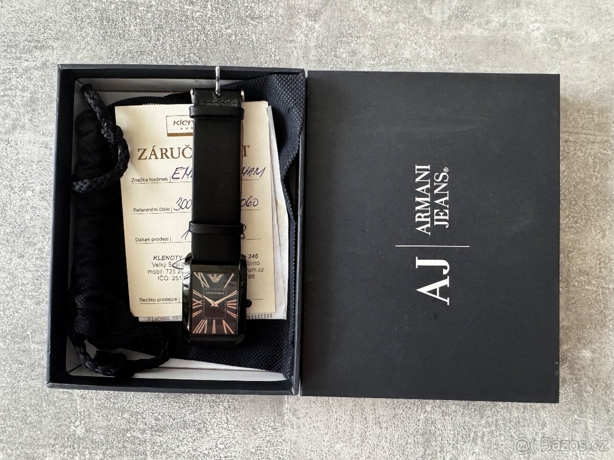 Pánské hodinky Emporio Armani AJ (s krabičkou a dokladem)