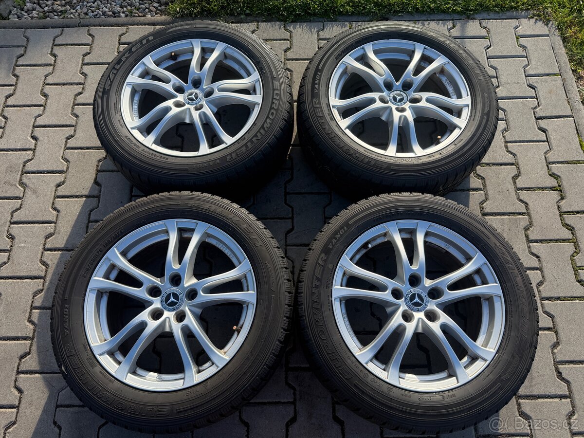 4x al kola 5x112 17 + pneu zimní 225/55 R17C