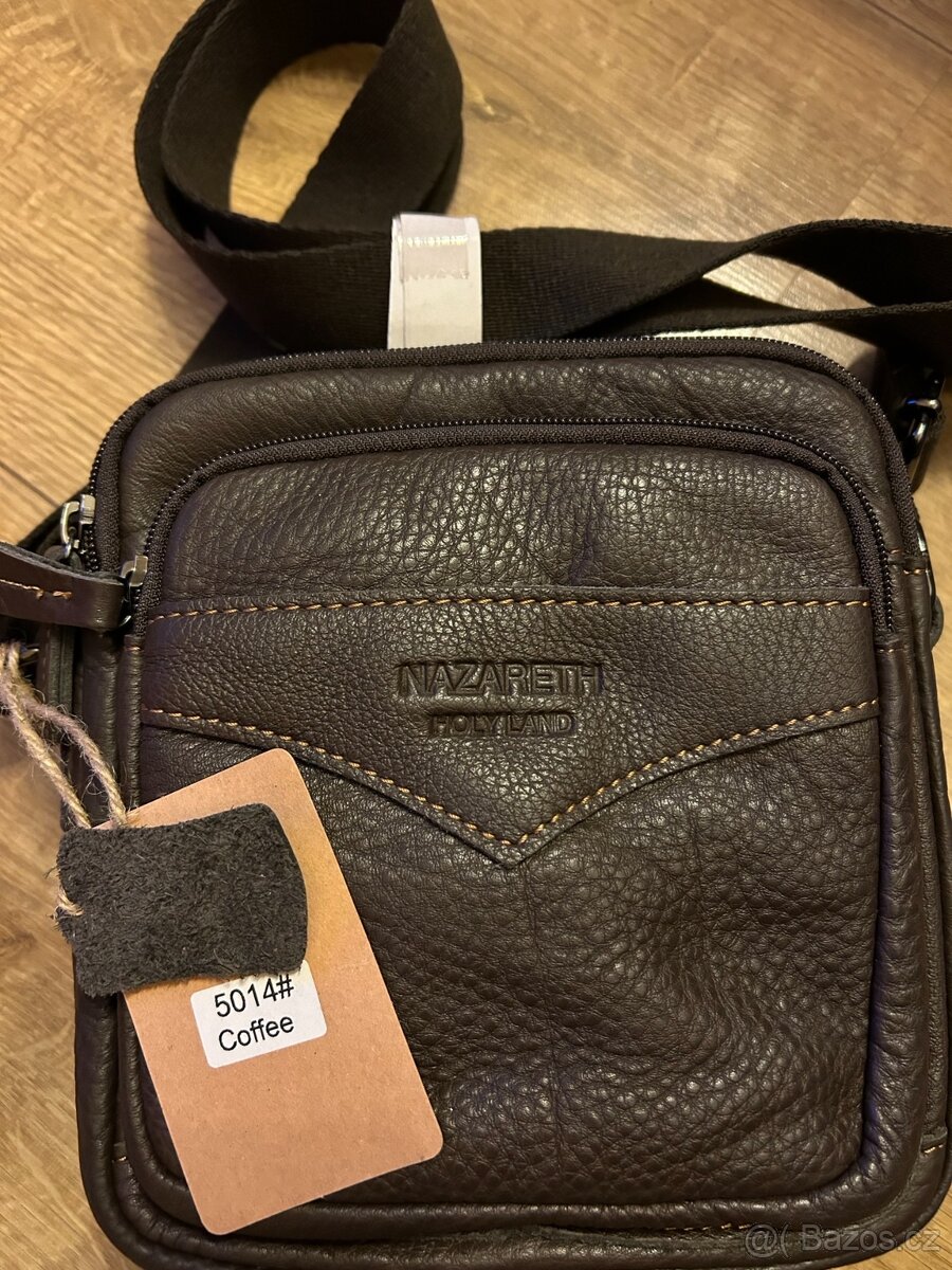 Pánská kožená taška přes rameno