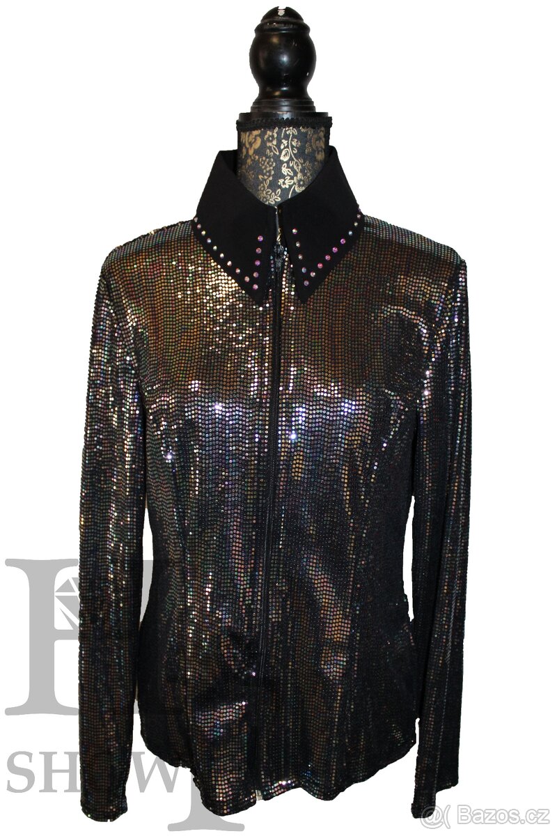 Westernová show halenka L - AB lesk