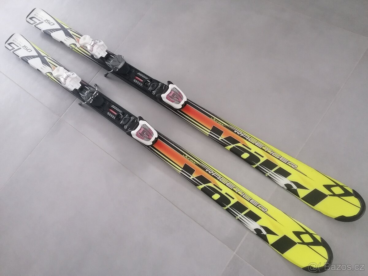 Prodám lyže Völkl SL Racetiger. Velikost 150cm.