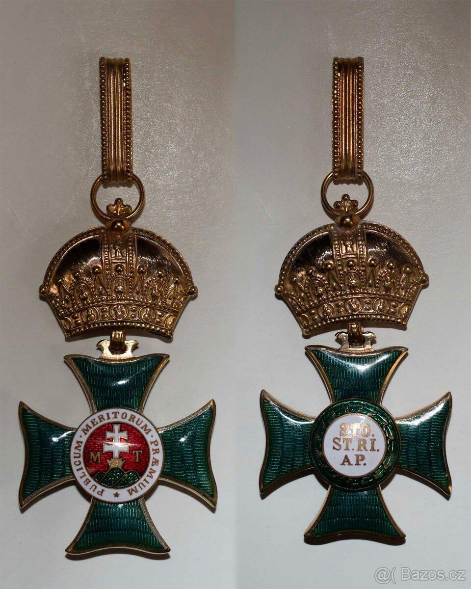 KOMANDÉRSKÝ KŘÍŽ KRÁLOVSKÝ UHERSKÝ ŘÁD sv. ŠTĚPÁNA - RR