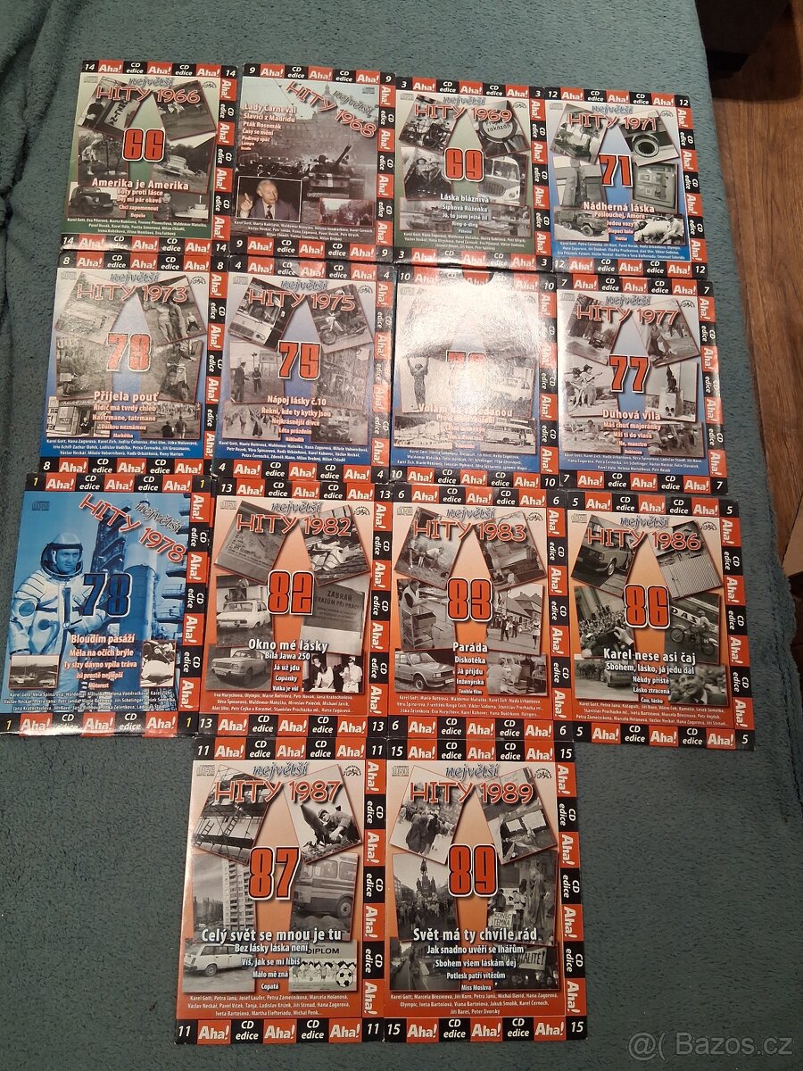 CD originál - Hity 1966 - 1989 /14 ks - cena sada/.