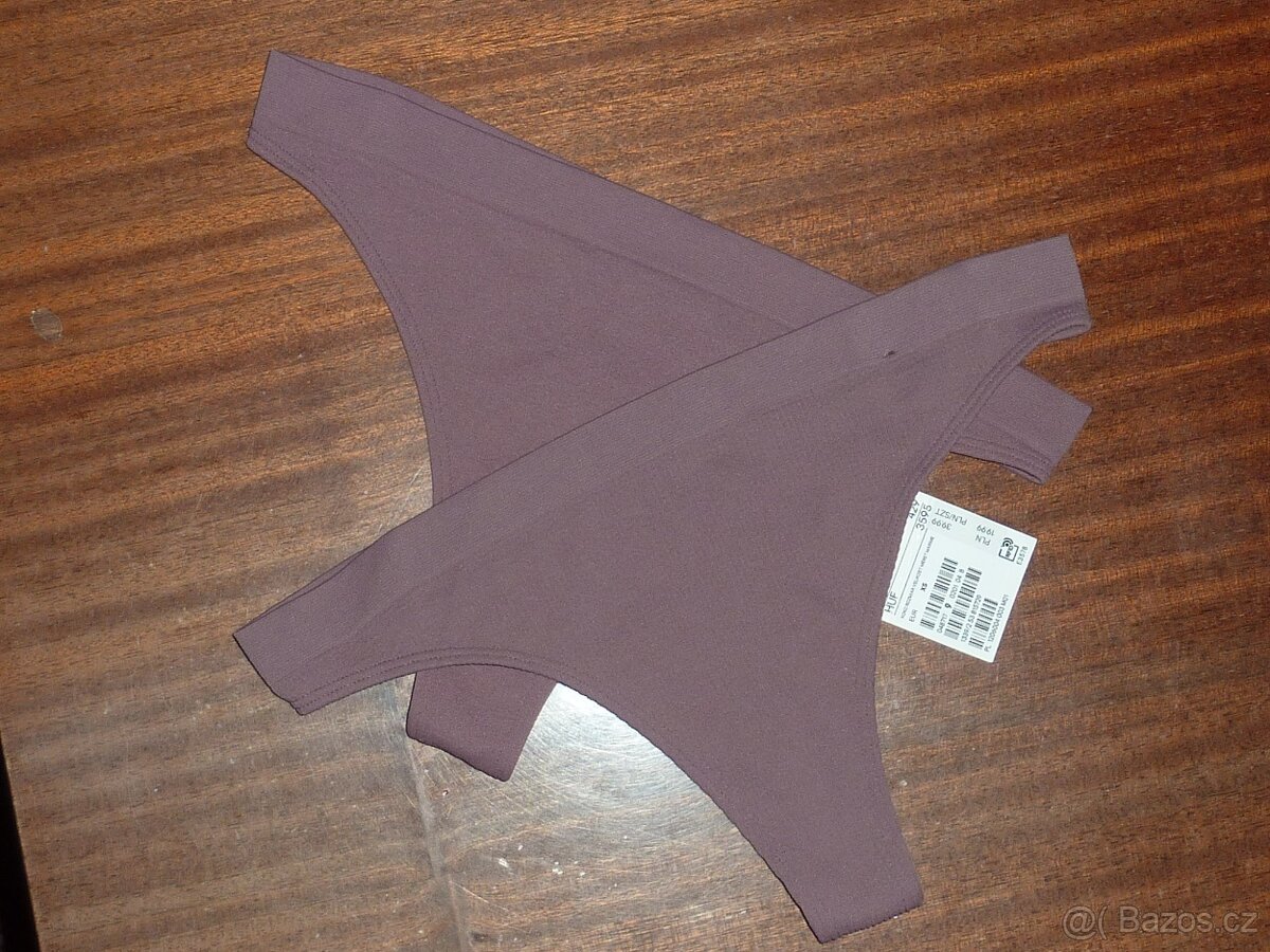 Nové-H&M-2x Bezešvé tanga,vel.XS