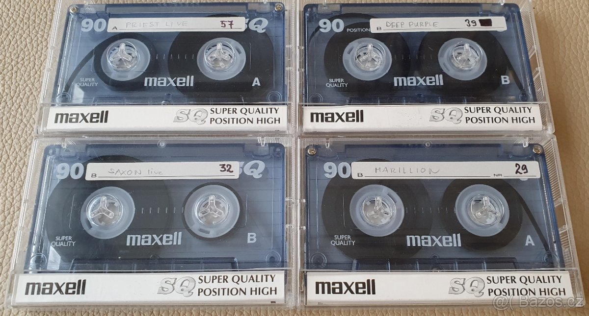MAXELL SQ 90 CrO2 - MC kazety 4 kusy