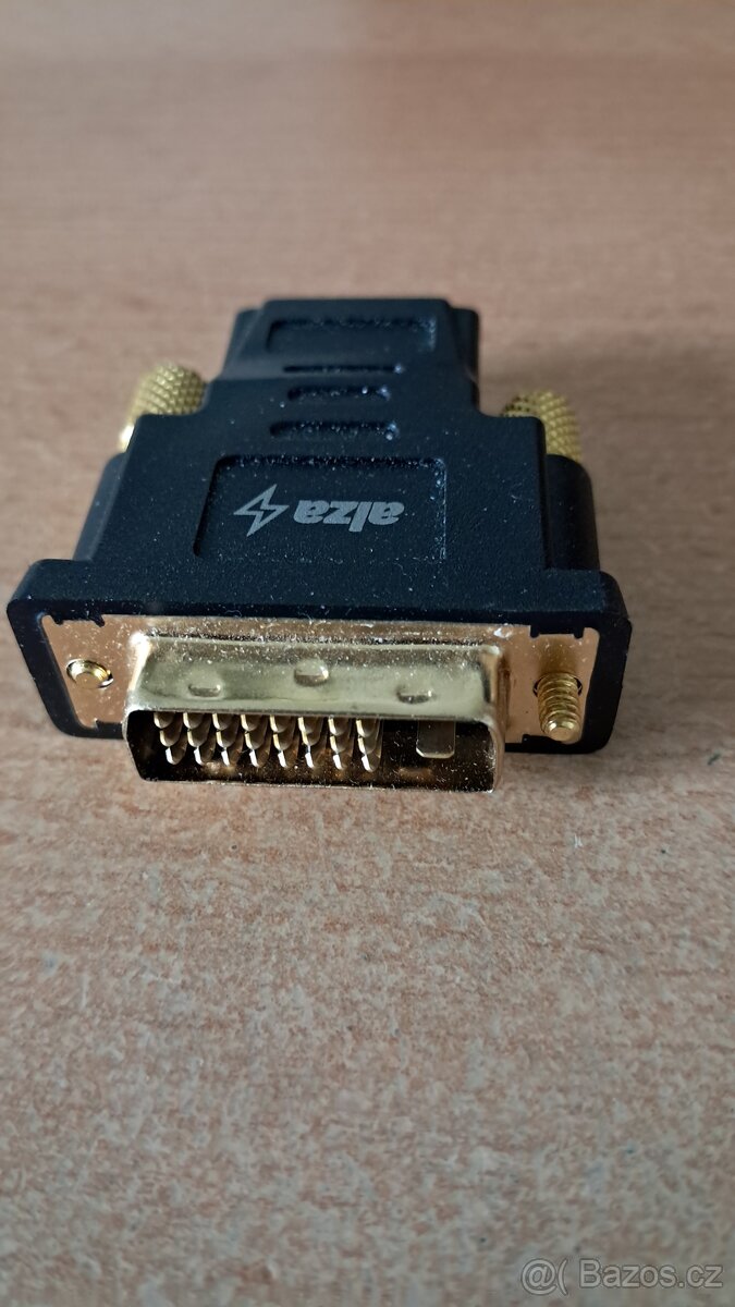 Redukce HDMI (F) na DVI-D (M) – NOVÁ, pozlacené konektory,