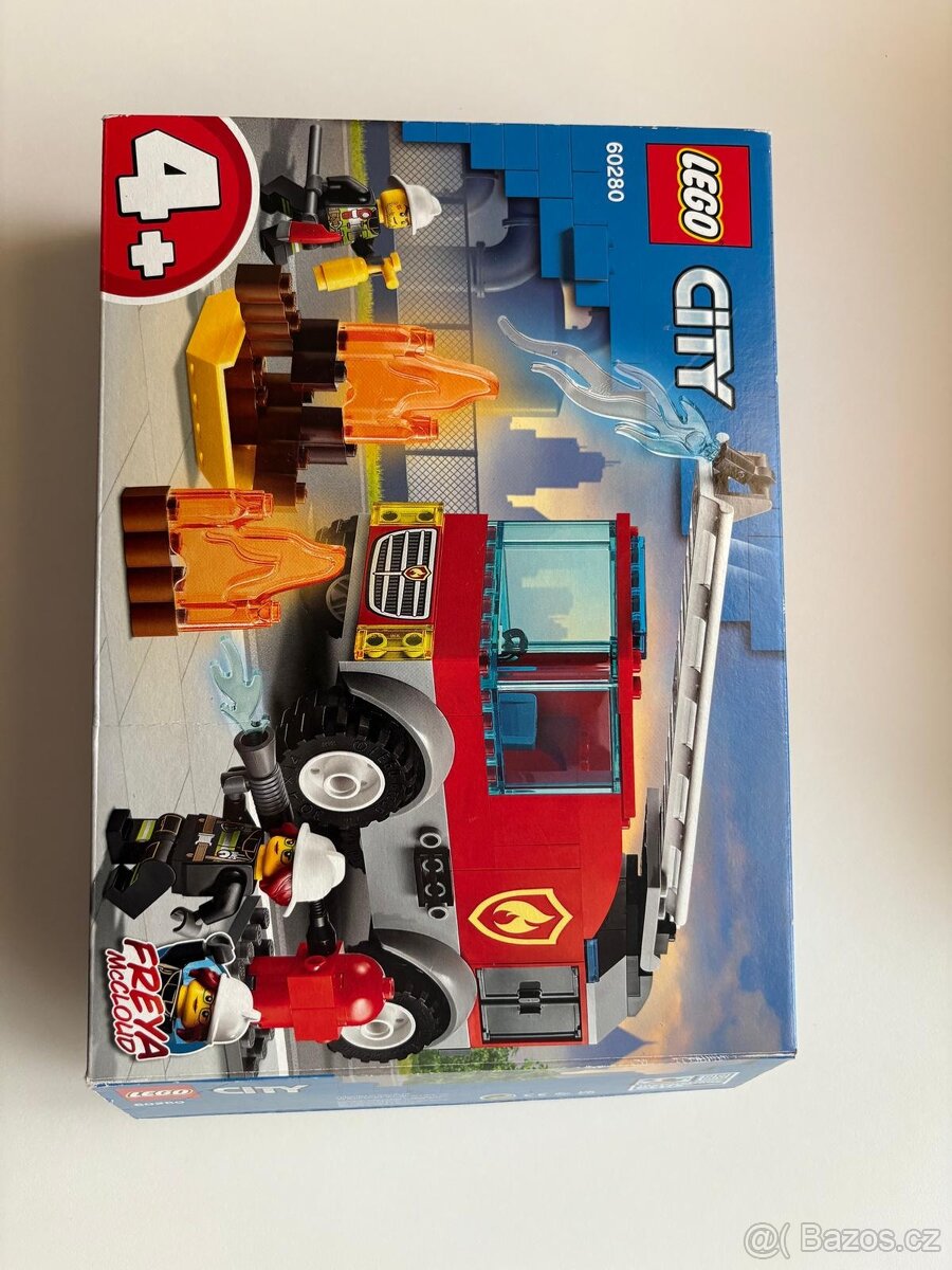 Lego city 60280 hasičské auto se žebříkem