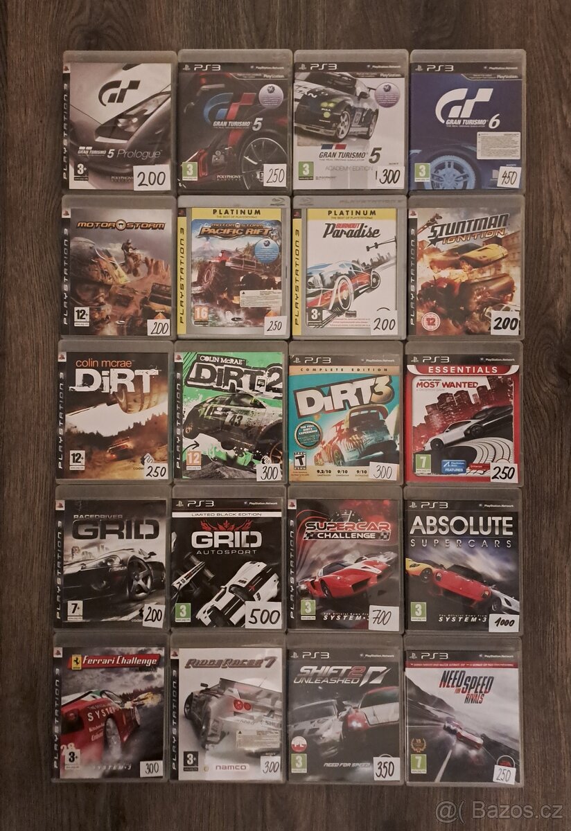 Závodní hry na Playstation 3