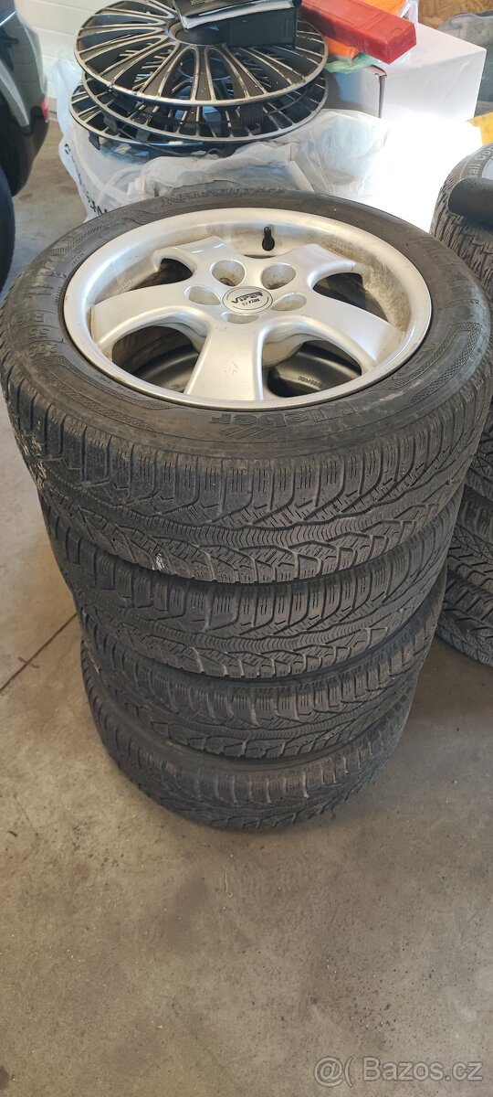 Alu kola Rial 7Jx16H2,ET 38 + zimní pneu Kleber 205/55/16