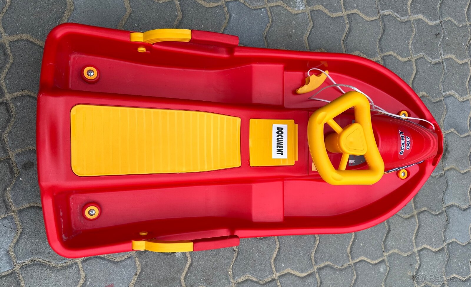 Plastový bob červený - Plastkon Snow Boat