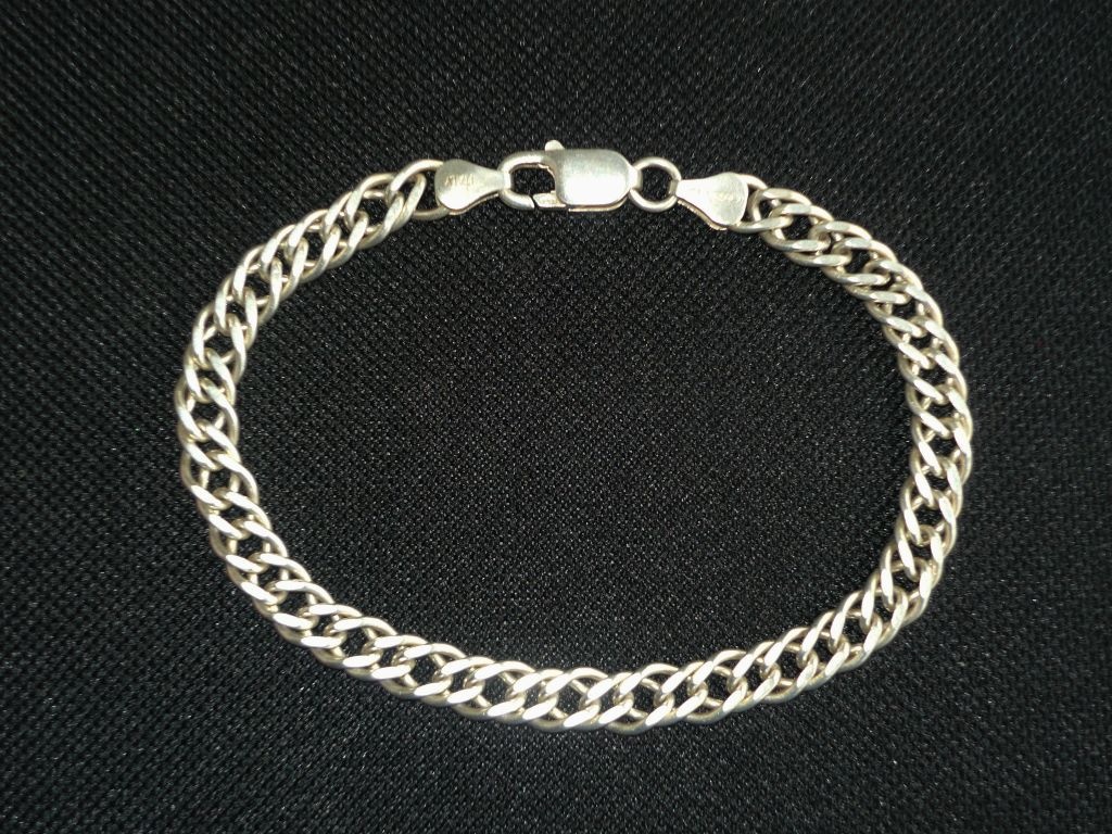 Stříbrný náramek, řetízek, stříbro 925
