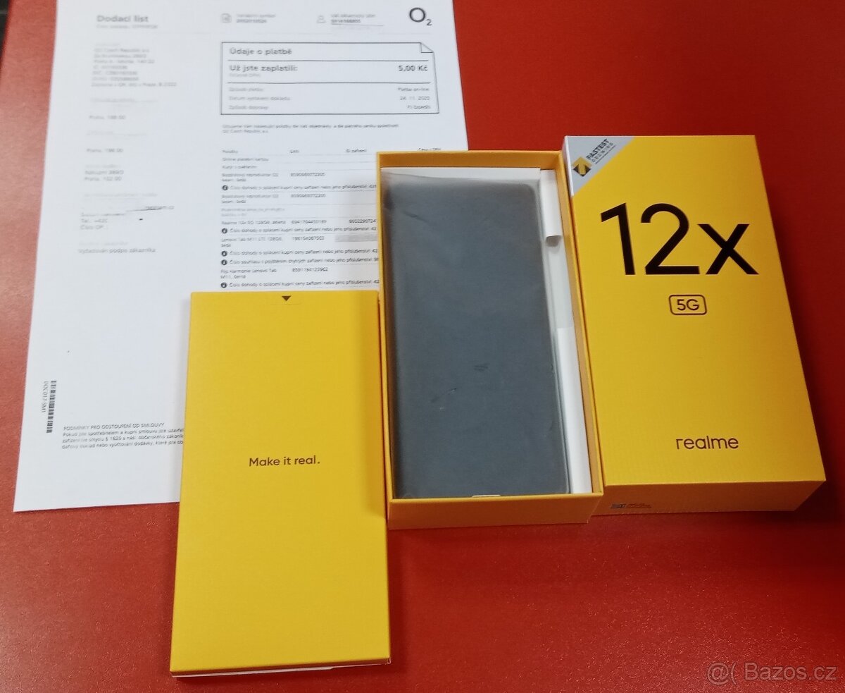 Realme 12X 5G 4/128GB rozbalený záruka 23,5 měs.