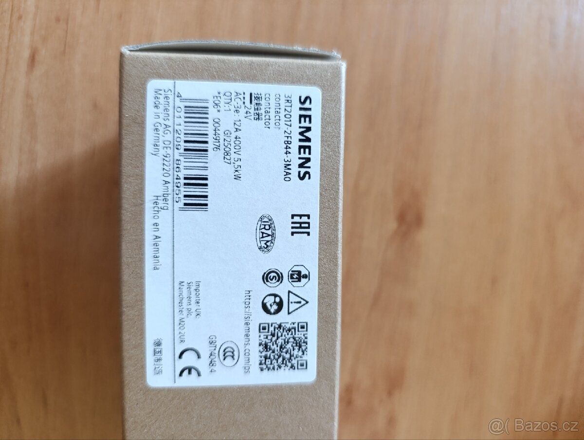 Siemens stykač 3RT2017-2FB44-3MA0