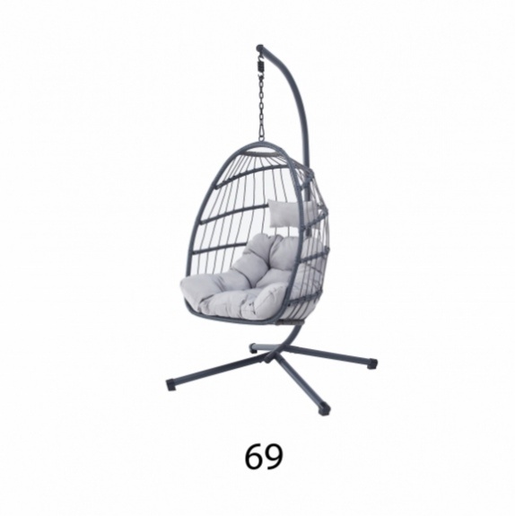Závěsné křeslo (houpačka) šedá barva