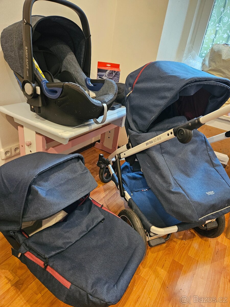 Kočárek GoBig2 -trojkombinace + taška, SKVĚLÝ STAV