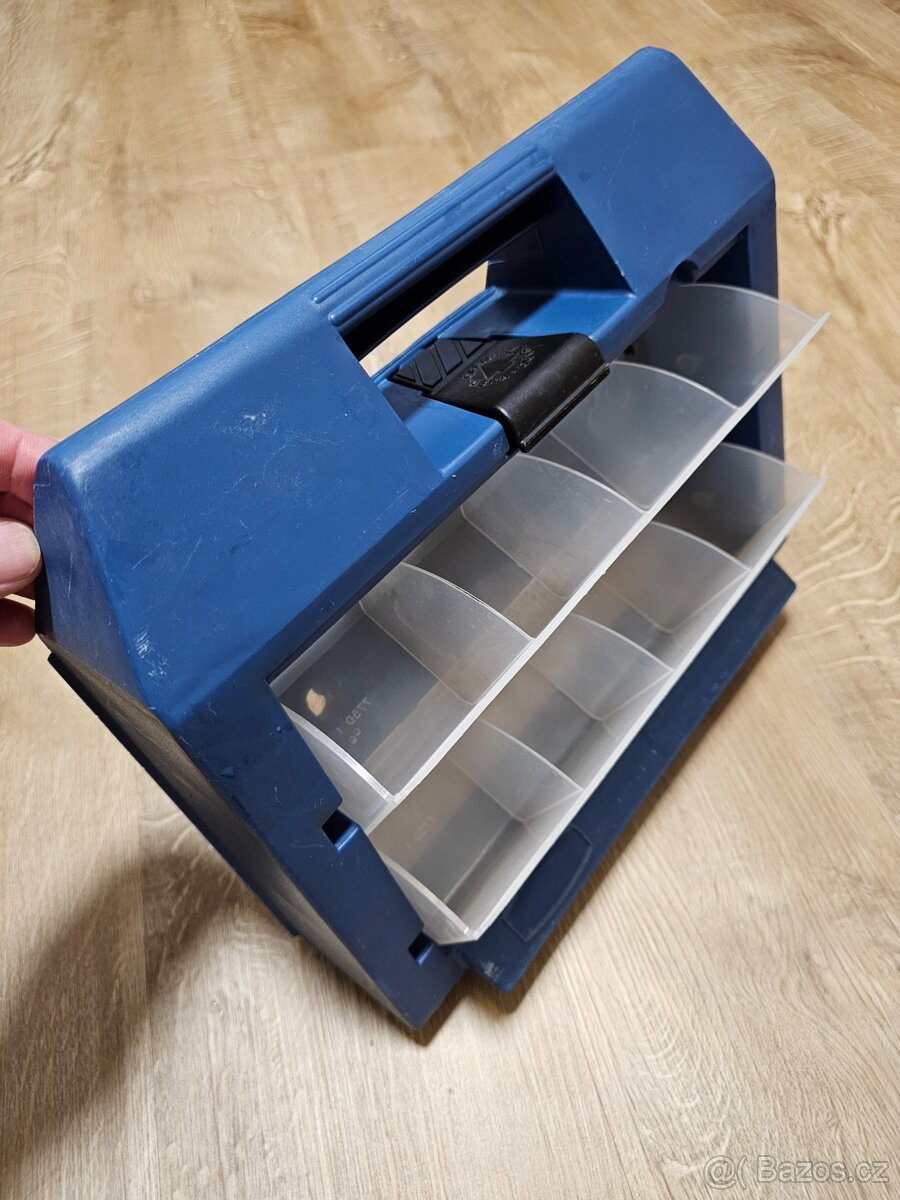 Plastový organizér šroubky, hřebíky, podložky apod.