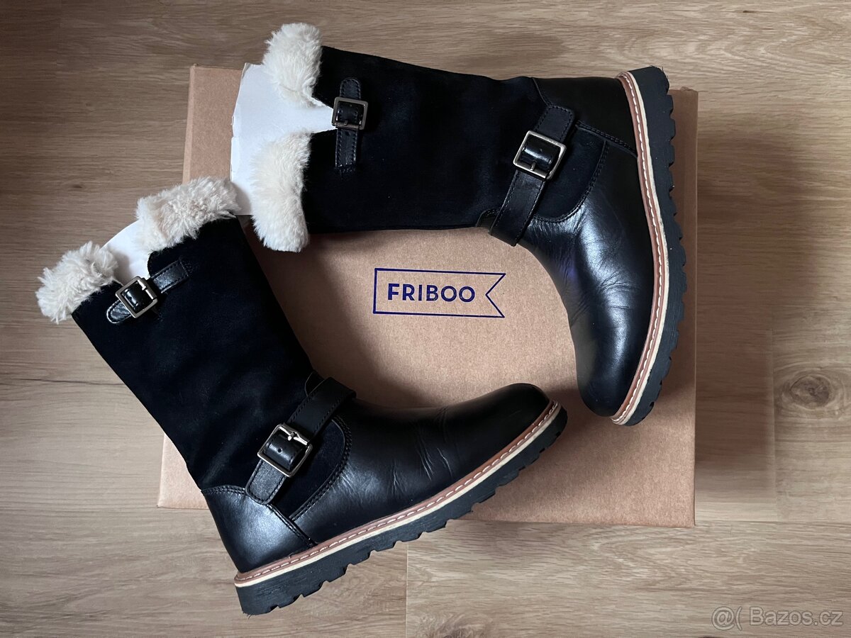 Kožené kozačky Friboo
