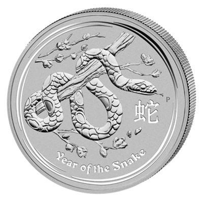 1 oz - stříbrná mince (Rok hada)