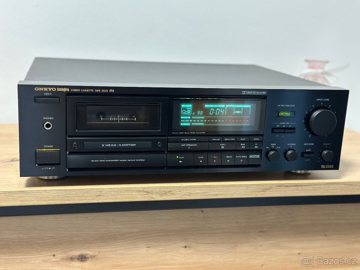 ONKYO TA-2550 KVALITNÍ 3 HEAD STEREO TAPE DECK