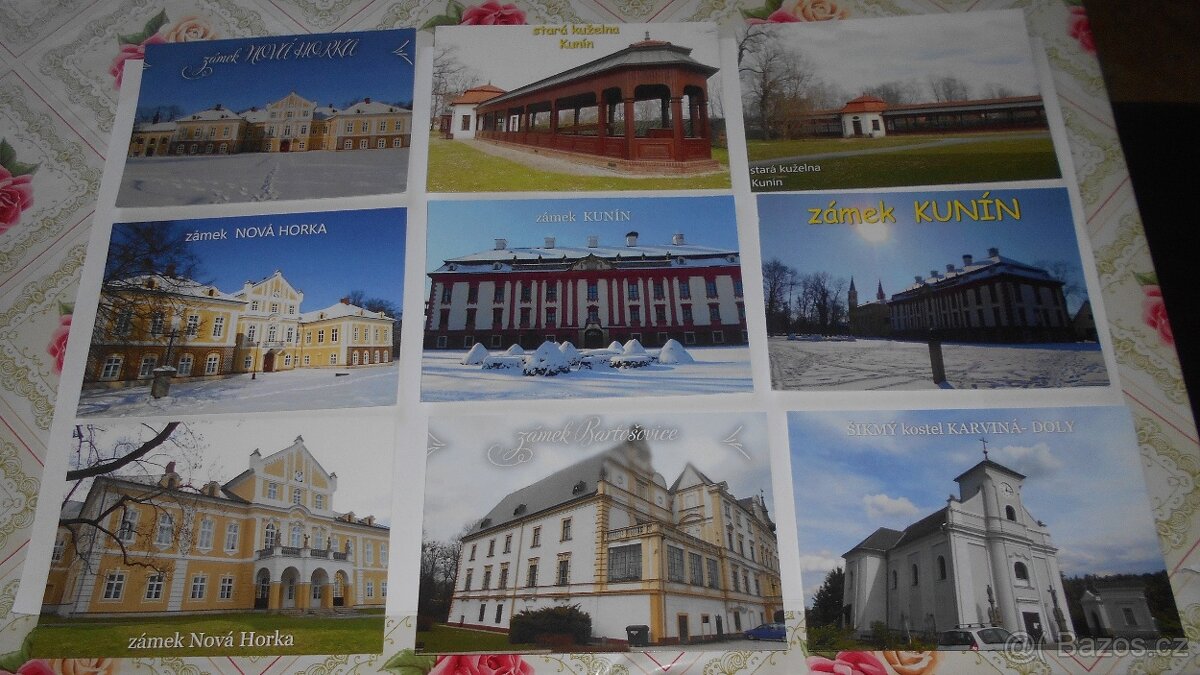 pohlednice hradů, zámků....- vlastní výroba