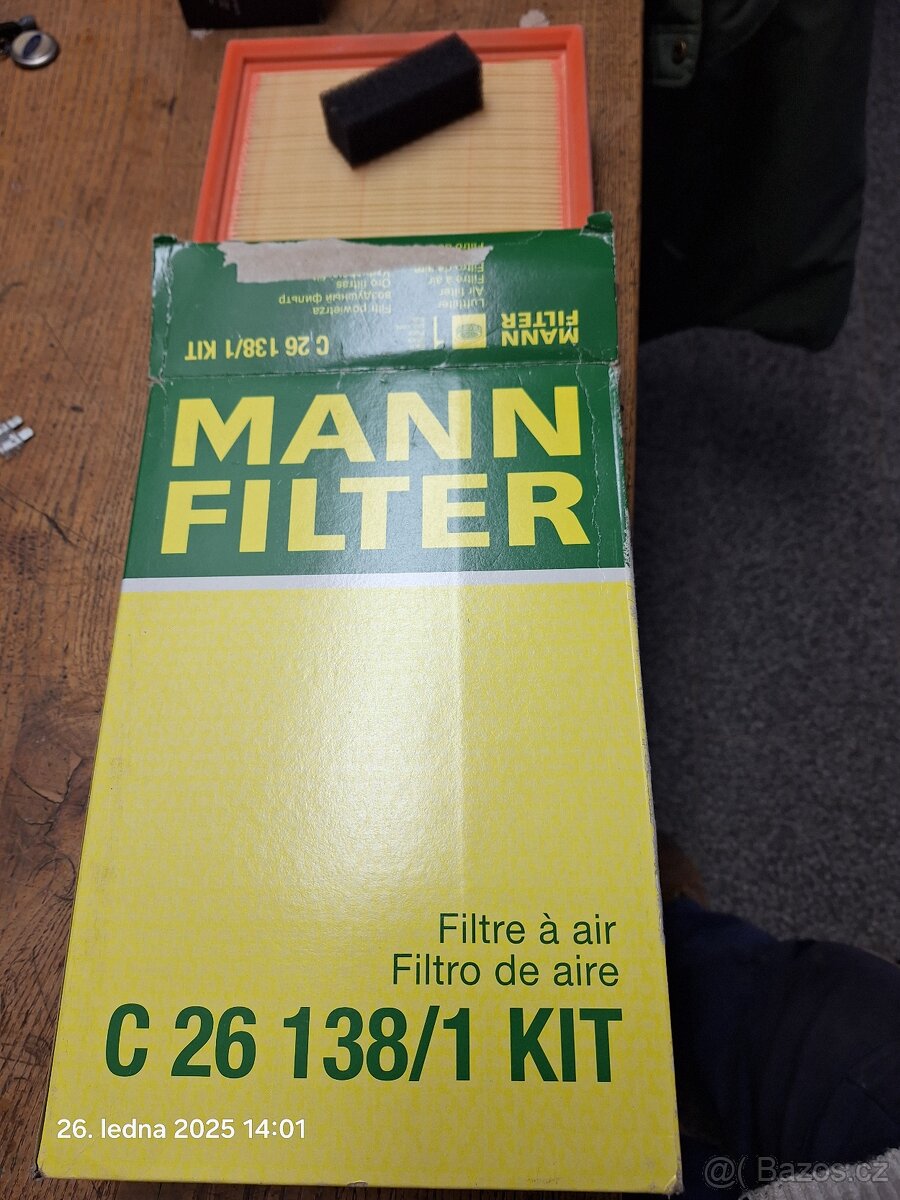 Vzduchový filtr Mann.