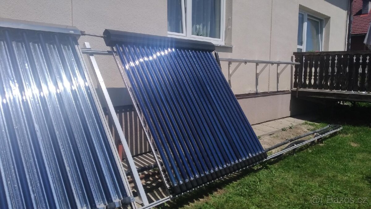 Vakuový trubicový kolektor.