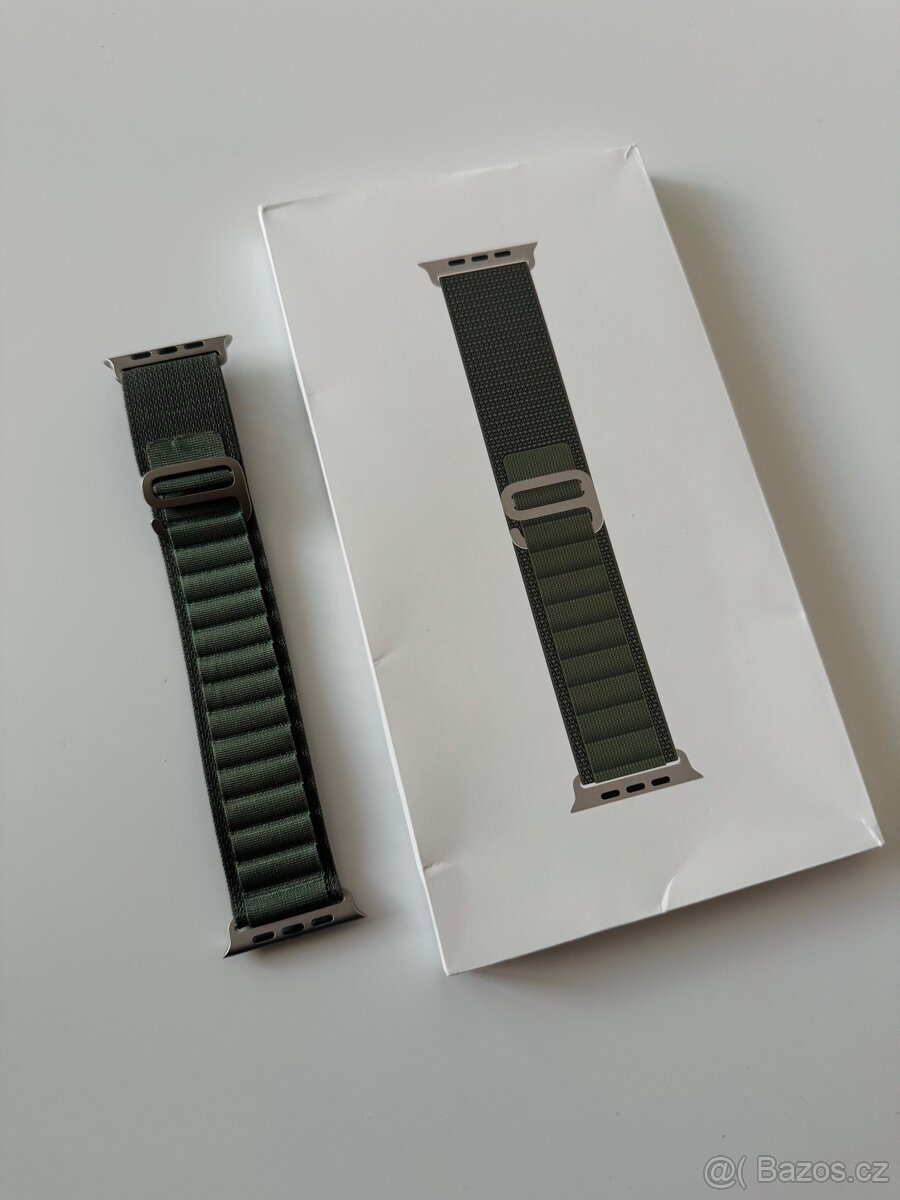 Řemínek Apple Watch Alpský tah / 49mm / tmavě zelený / “S”
