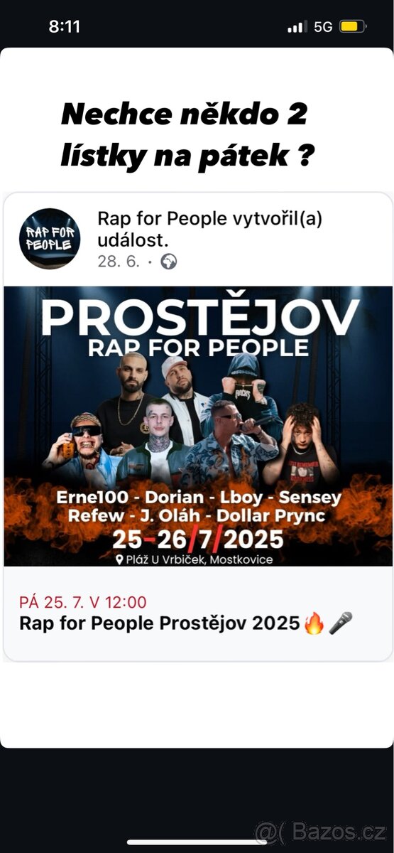 Lístky na Rap For People