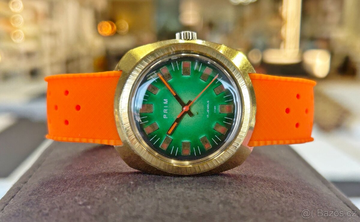 Československé Retro Vintage Mechanické hodinky PRIM Hulk