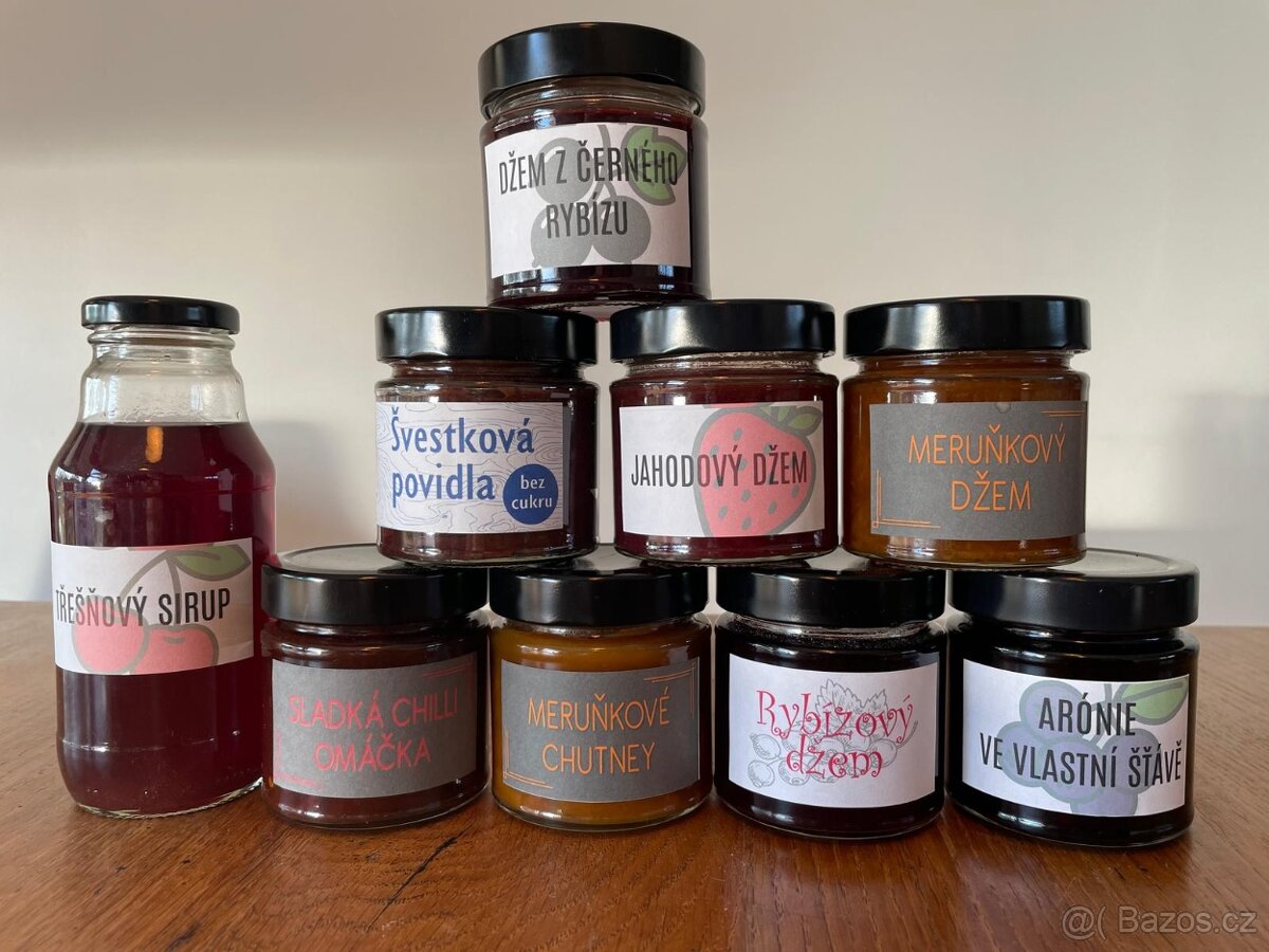 Domácí zavařeniny - džemy, omáčky, sirupy