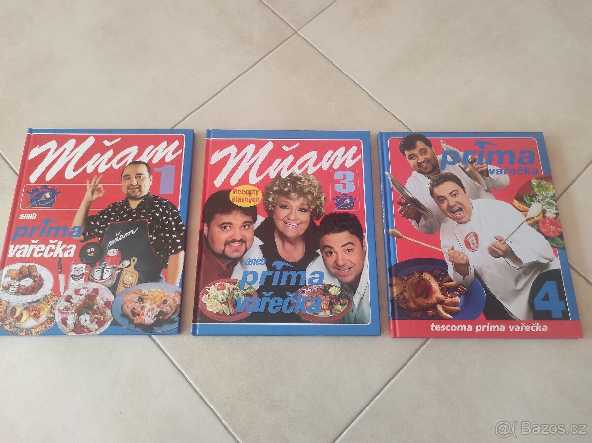 Mňam aneb Prima vařečka - 3 knihy