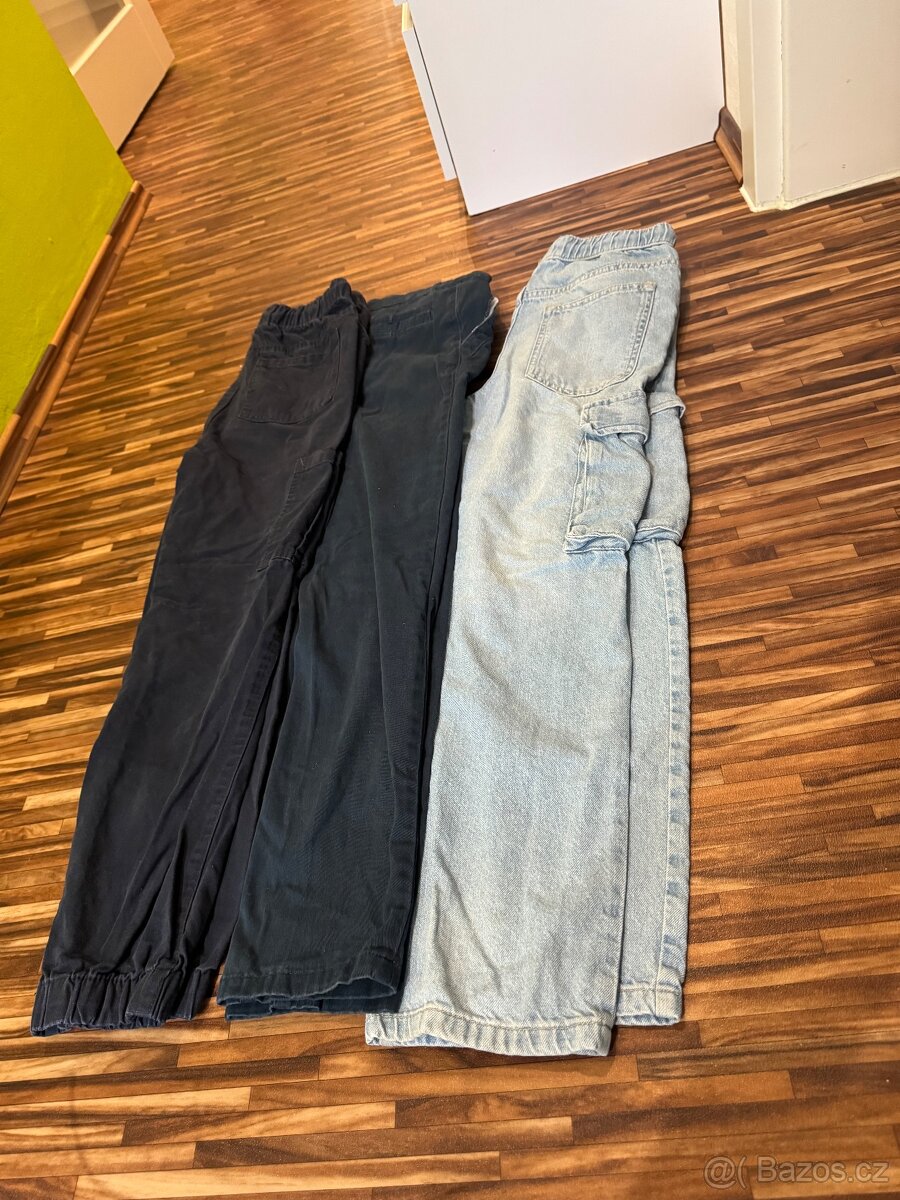 3x kalhoty vel.152
