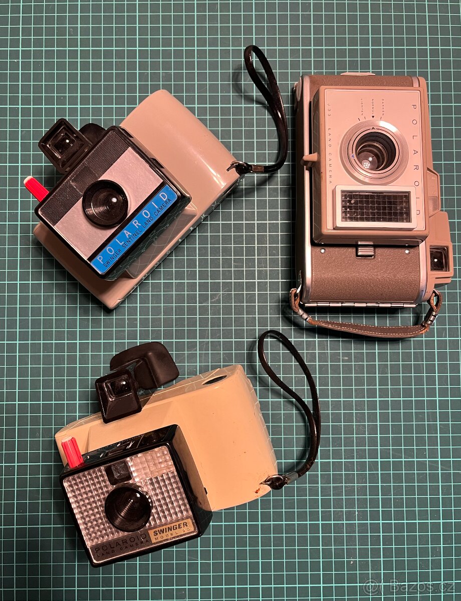 3 staré vintage Polaroidy