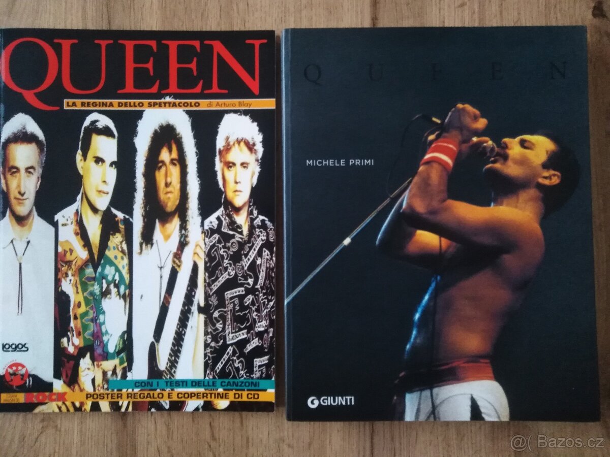 Queen, Freddie Mercury - vzácné knihy