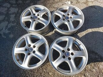 Alu elektrony 5x100 15 ET38 sjeté gumy,kola originál Škoda -