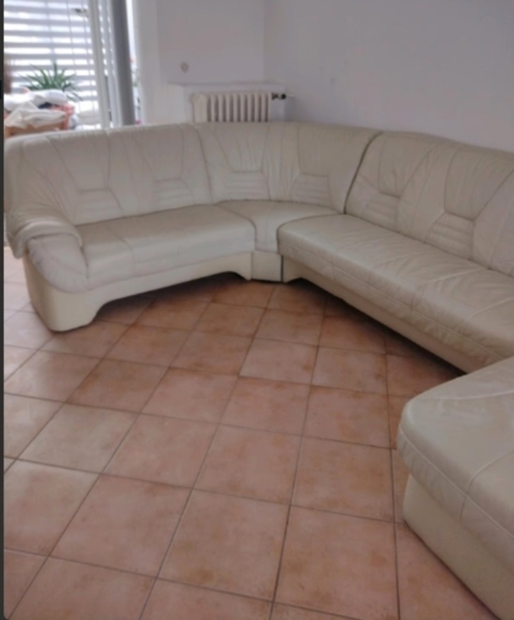 Moderní kožená sedací souprava do U, 4265