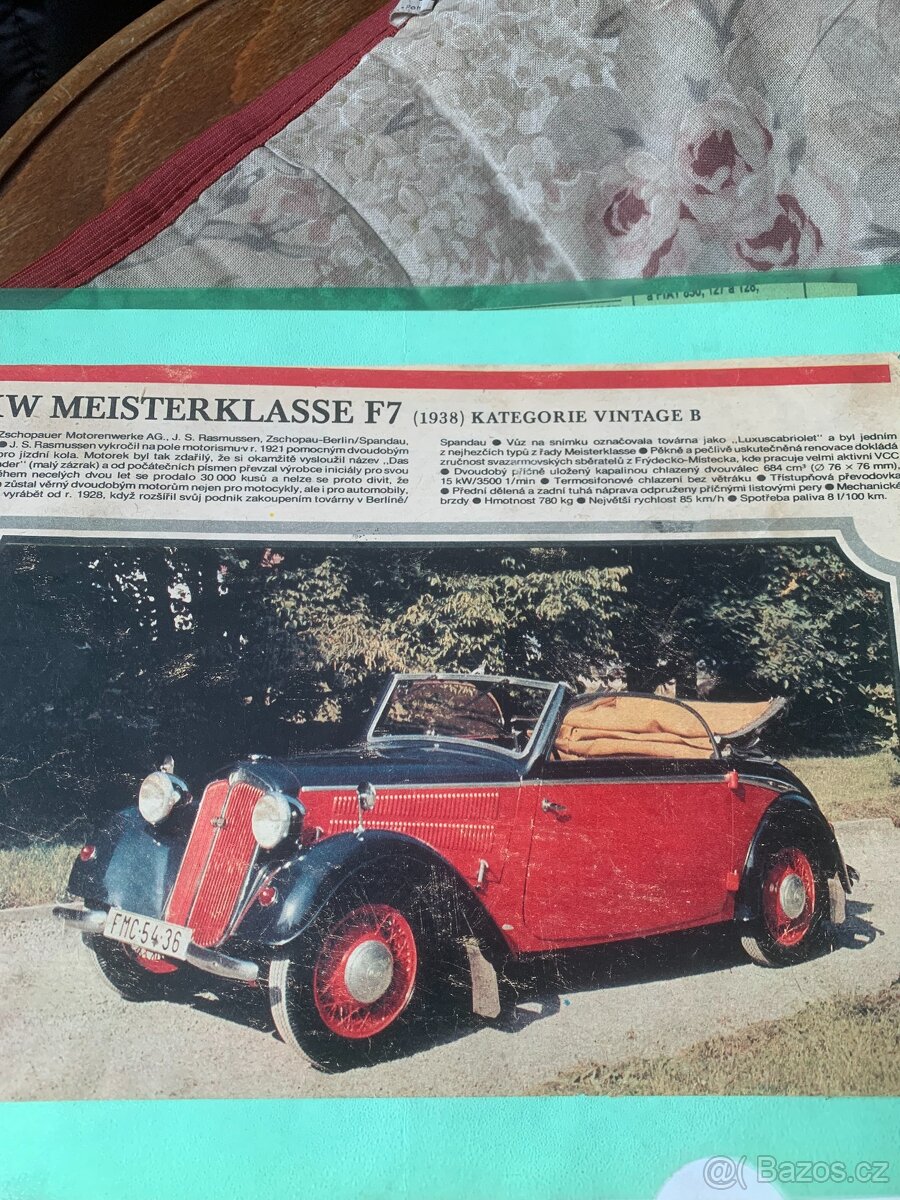 Prodám DKW F7 Meisterklasse kabriolet