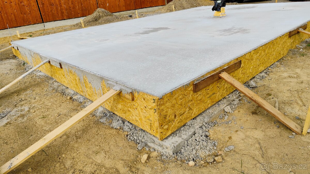 Bednění na beton zakladova deska