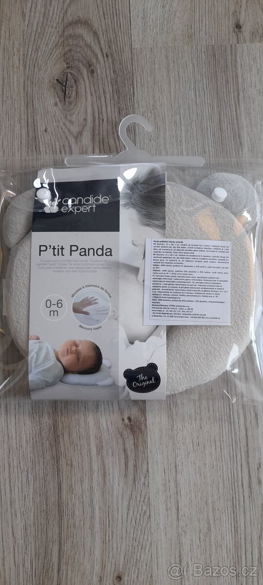 Candide Panda polštářek, šedý