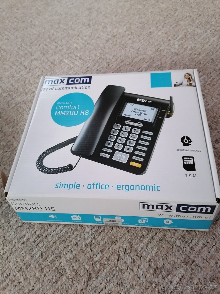 Stolní telefon pro seniory