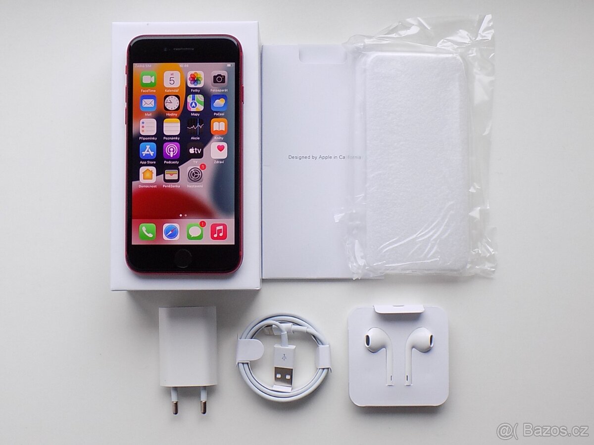 APPLE iPhone SE (2020) 64GB Red - ZÁRUKA - 100% BATERIE