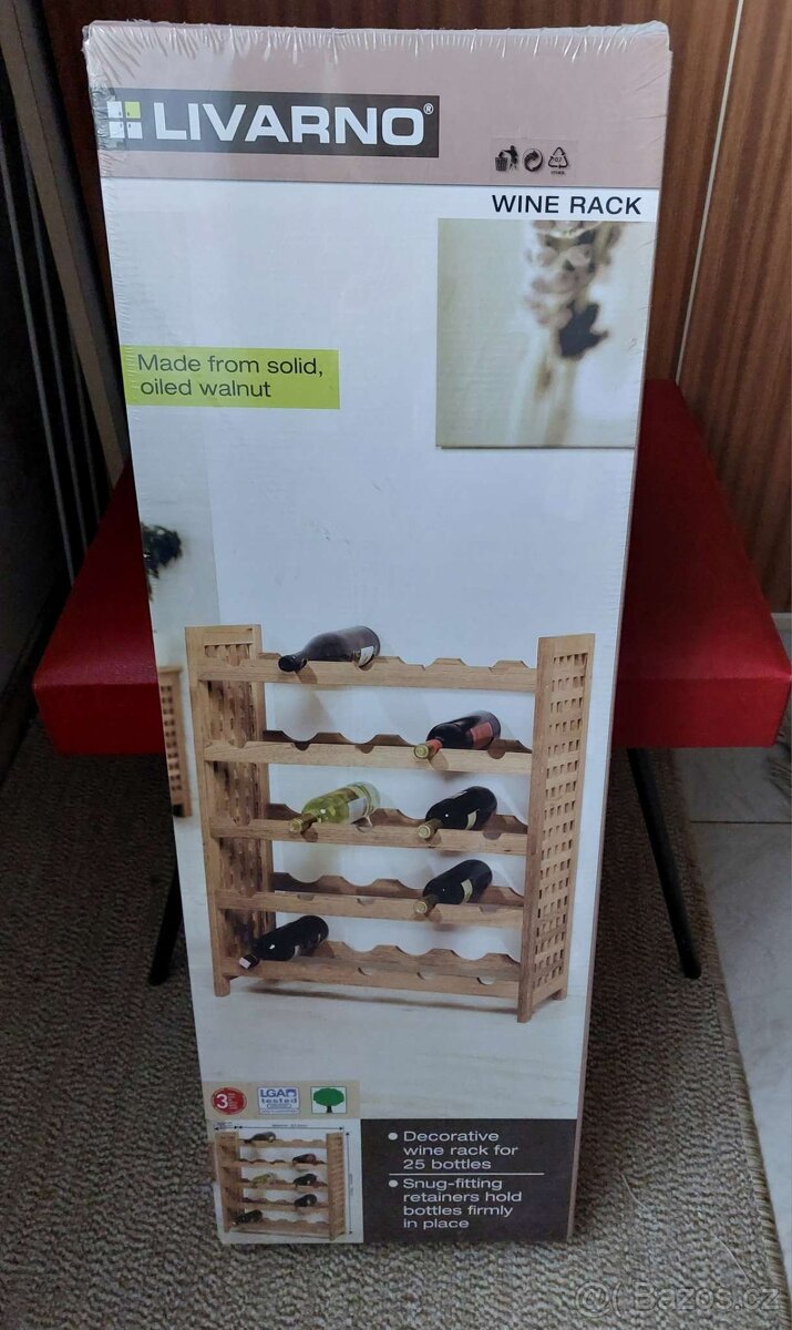 Regál na víno (na 25 lahví)