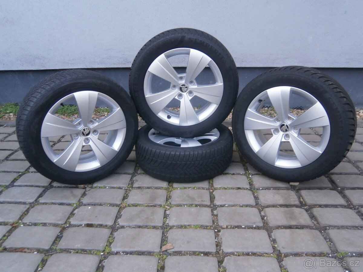 ALU KOLA 5 X 112 ŠKODA ORIGINÁL 215 55 17 SUPERB