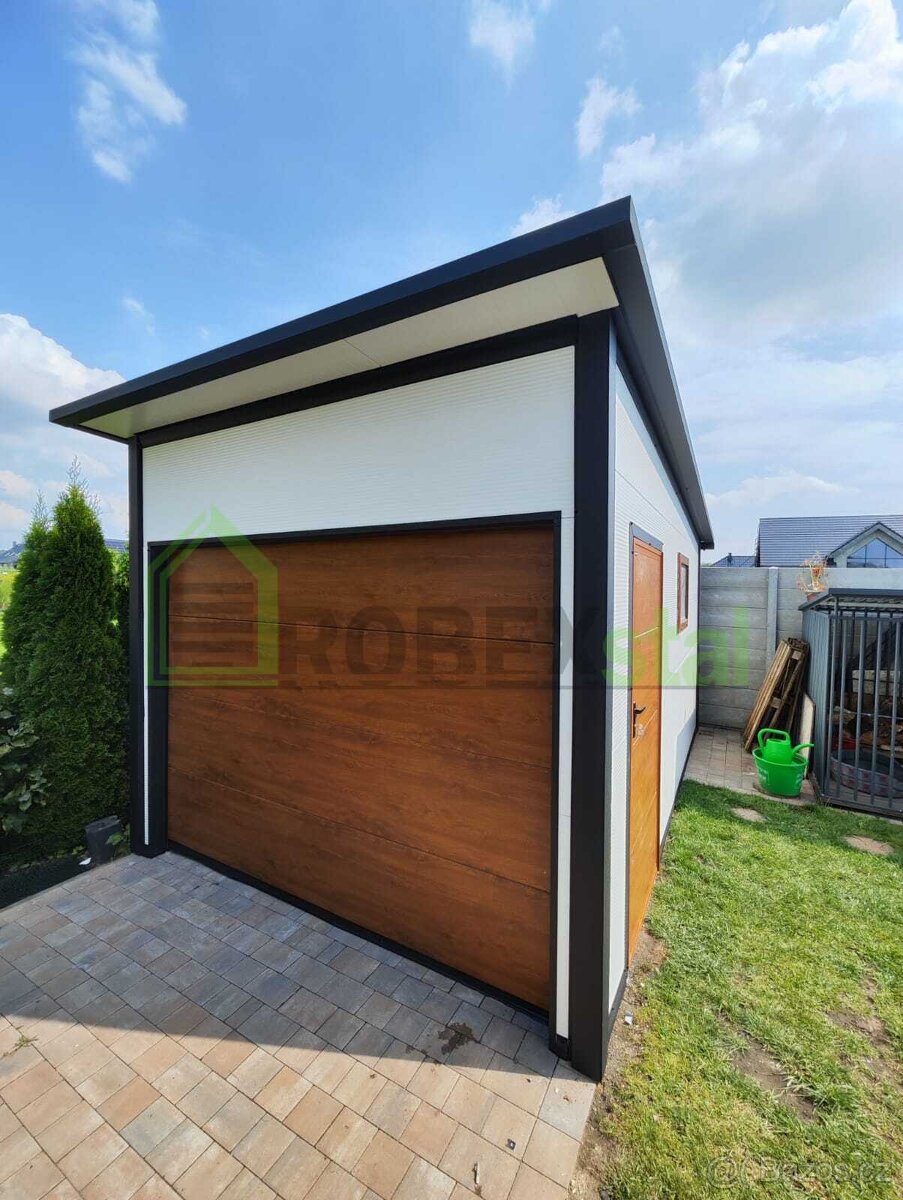 Zateplená garáž PIR panel 3x5m